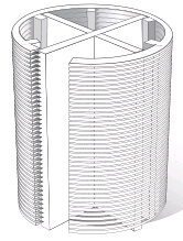 filter tube Longitudinal stiffener