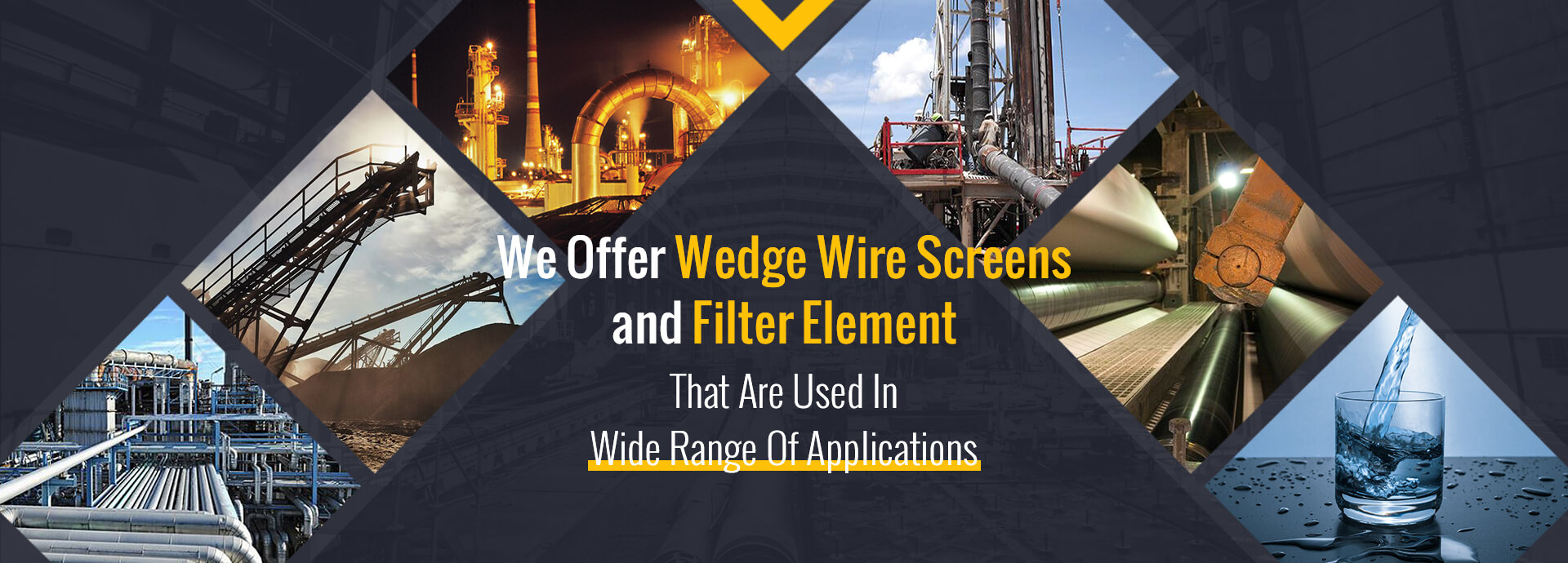 Wedge Wire Screen and filter element