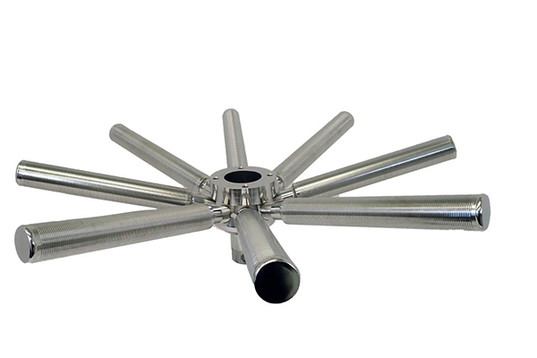 Wedge wire lateral water distributor, hub or header lateral assemblies manufacturer