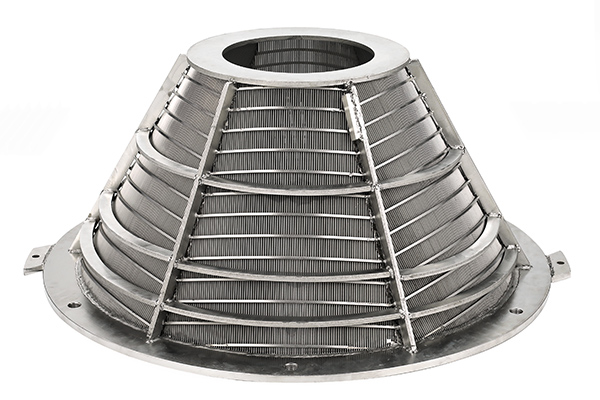 wedge wire basket, screen basket, centrifuge basket for wastewater treatment