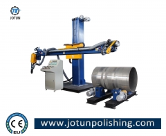 Stainless steel metal polishing machine with dust collector