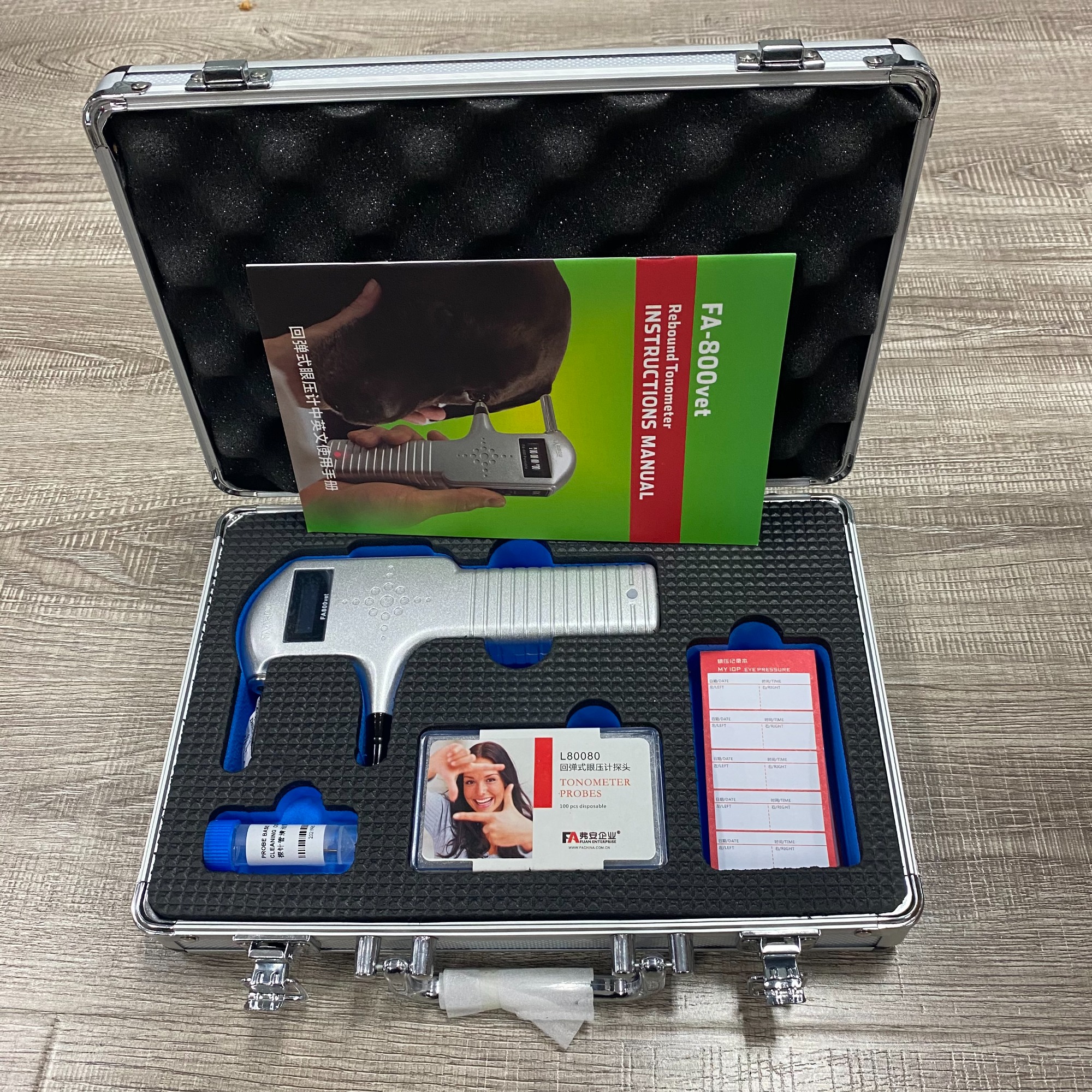 FA800VET ICARE Tonometer Veterinary Rebound Tonometer Portable Vet Dedicated to Pet Hospitals for Animal Pets Cats Dogs