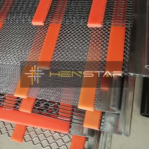 Self cleaning screen mesh