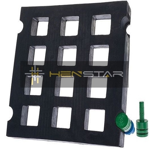 Rubber modular vibrating screen panel