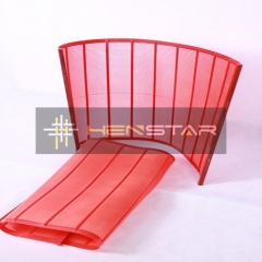 Tensioned polyurethane fine screen mesh