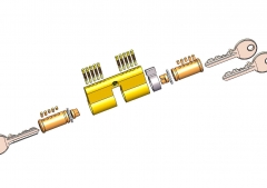 EURO PROFILE EMERGENCY ENTRY CYLINDER (KEY-KEY)