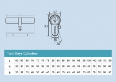 EURO PROFILE EMERGENCY ENTRY CYLINDER (FLAT KEY)