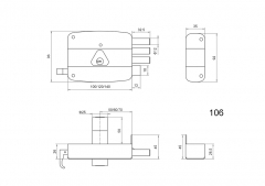 106 FLAT KEY