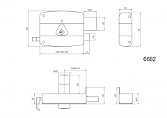 6682 FLAT KEY