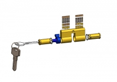 EURO PROFILE CYLINDER (KEY-KEY, FLAT KEY)