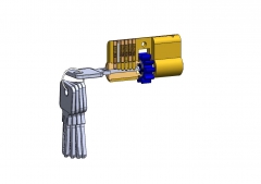 EURO PROFILE WHEEL CAM CYLINDER (KEY-KEY)