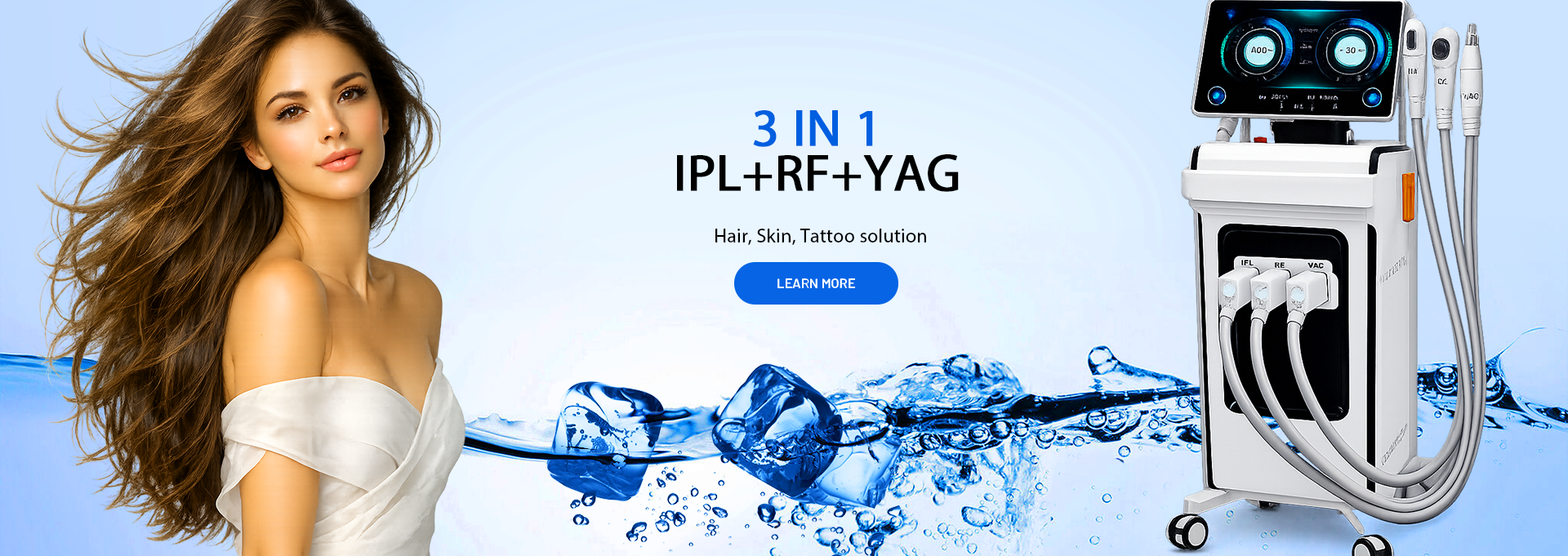 3 in 1--IPL+RF+YAG