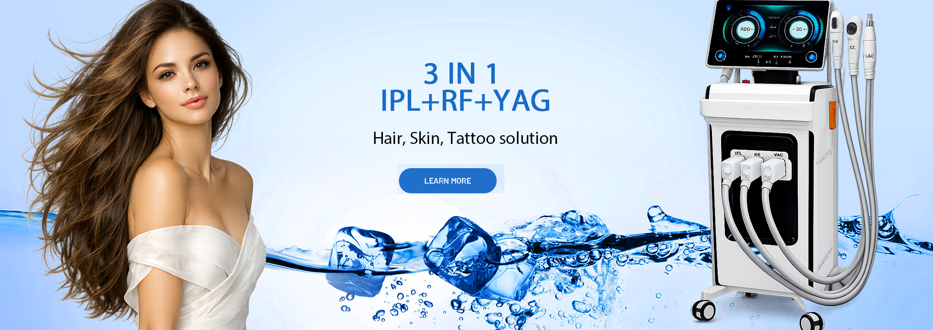 3 in 1--IPL+RF+YAG