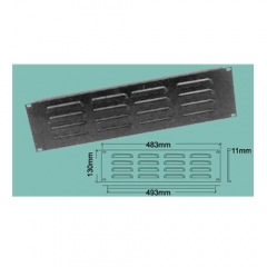 Rack Panel 3 U Steel with holes