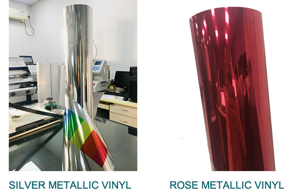 Printable metallic vinyl