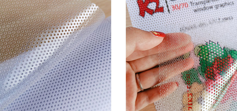 perforated window vinyl one way vision manufacturer k2