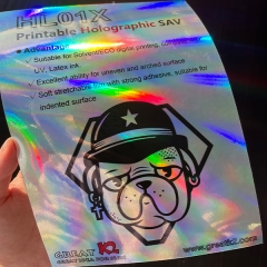 Printable holographic film