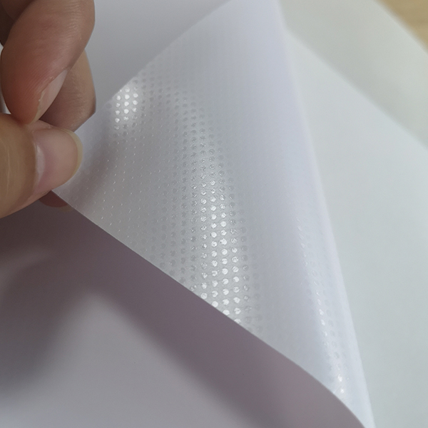White easy dot self-adhesive vinyl