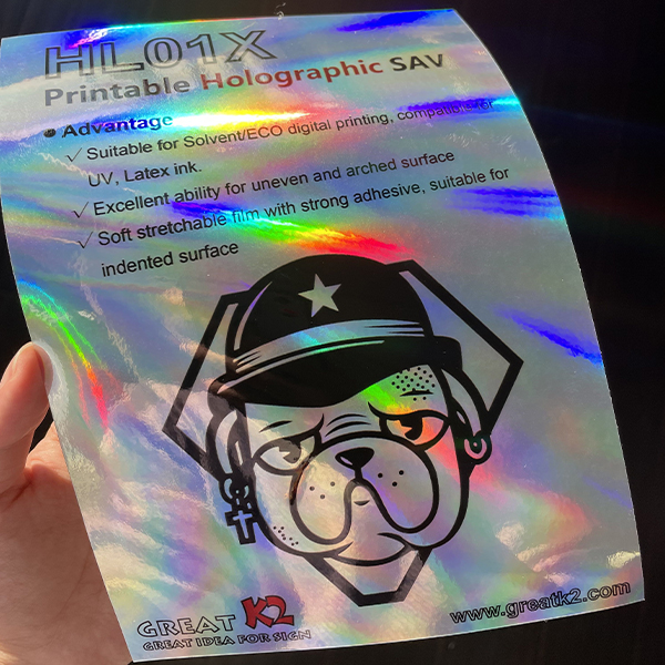 holographic sticker vinyl