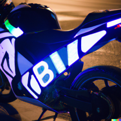 Motorcycle reflective stickers