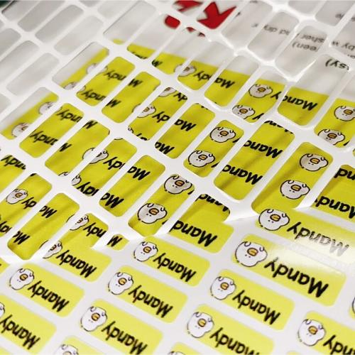 Stick-on washable labels for clothes