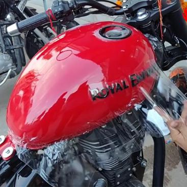 Motorcycle paint protection film