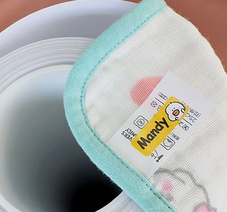 Stick on labels for clothing