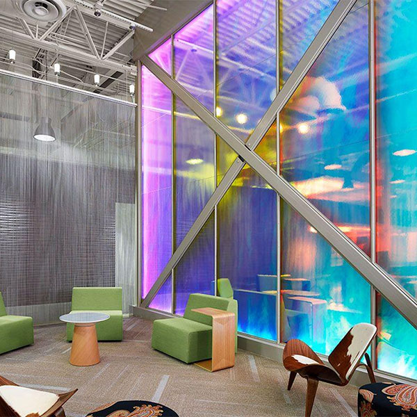 Dichroic glass film