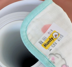 Stick on labels for clothing