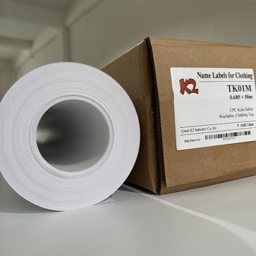 Stick on labels for clothing