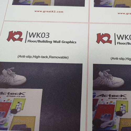 Floor graphics vinyl