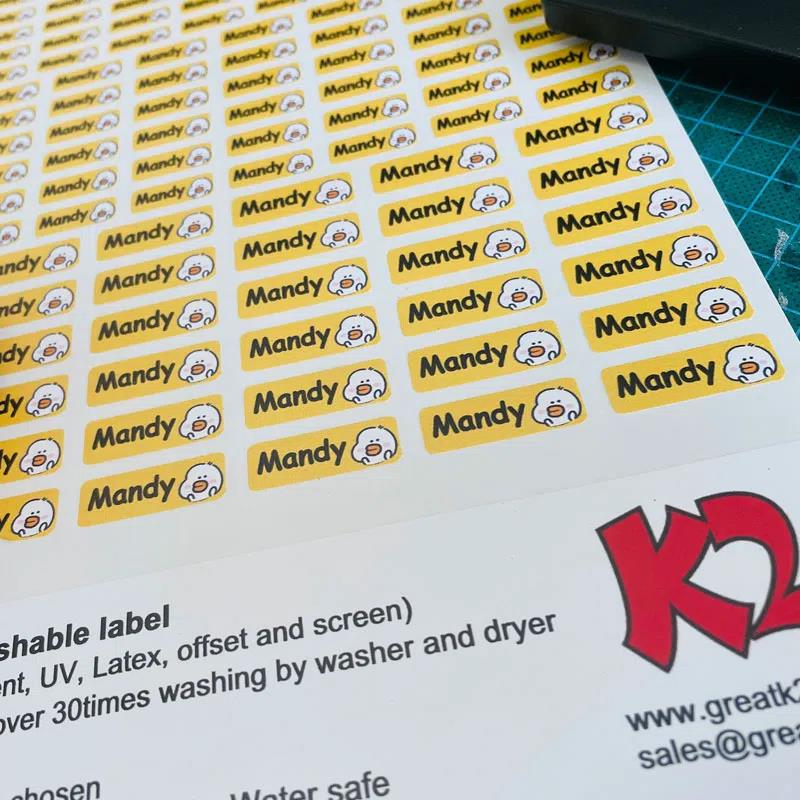 Printing name labels