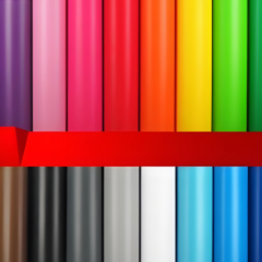 Permanent vinyl rolls