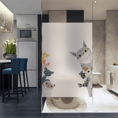 Etched glass vinyl