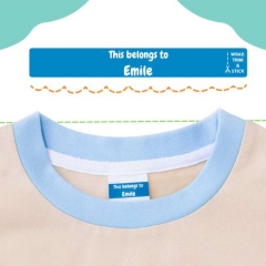Stick on clothing labels