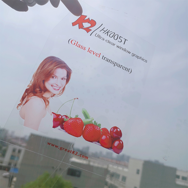 Optically clear window film