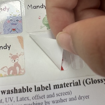 No iron clothing labels