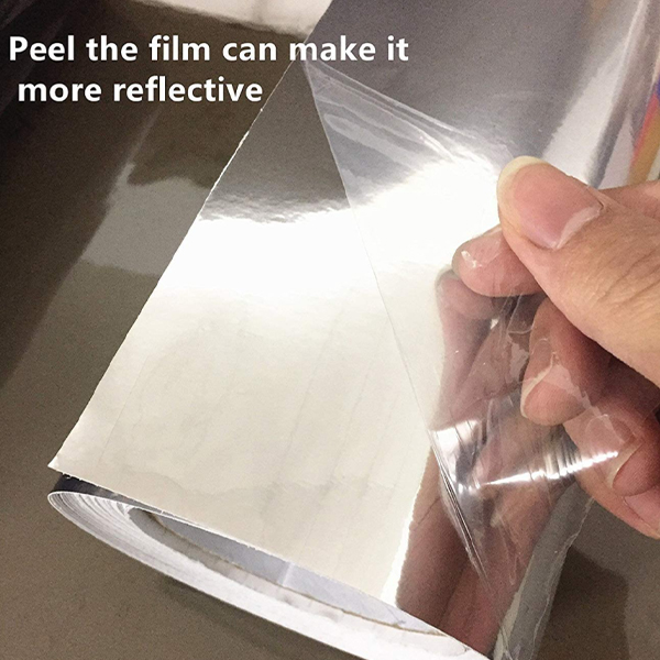Metallic permanent vinyl film