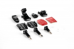 sticker+ adhesive pads+ J-Hook Buckle+ Thumb Screw 9 in 1 Helmet Accessories for GoPro Hero 3+/3/2/1