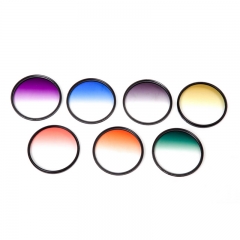 Graduated Red Orange Yellow Green Blue Purple Color Filter for 37/40.5/43/46/49/52/55/58/62/67/72/77/82mm