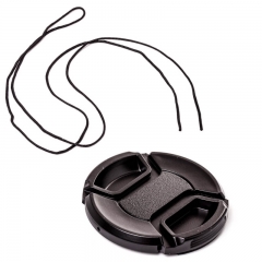 Center Pinch Snap on Front Lens Cap Cover for Nikon Canon Sony DSLR camera