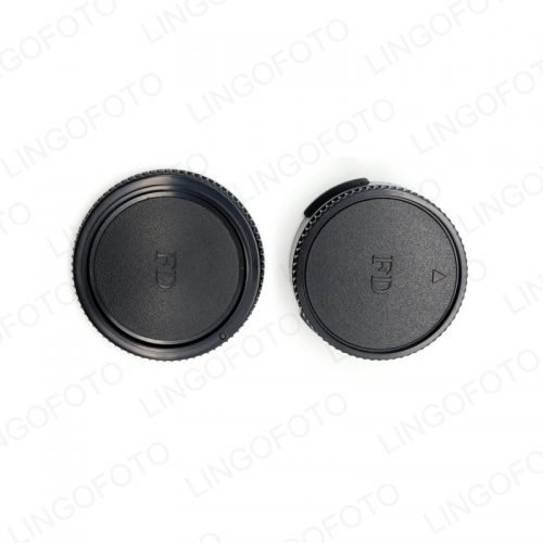 Replace for Canon FD Rear Lens Back Cap & Camera Body Cap Set