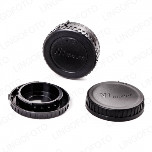 Camera Body + Rear Lens Cap for Nikon 1 Mount J1 V1 BF-N1000 LF-N1000