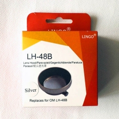 Metal Lens Hood replaces LH-48B for Olympus M.ZUIKO DIGITAL ED 17mm f1.8 sliver LC4111