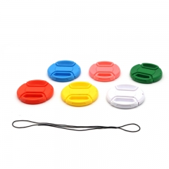 Colorful lens cap for 55mm,Orange Blue Yellow White