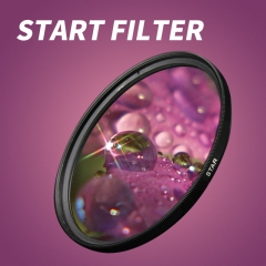 Star Filters Camera Lens 8 Points Star Filtre 49/52/55/58/62/67/72/77/82mm
