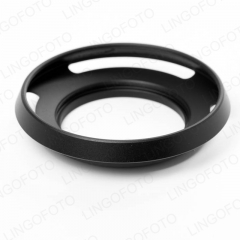 Sliver Metal 39mm Curved Vented Lens Hood for Leica 39 mm Thread Filter Lens DSLR Short without shadow LC4117