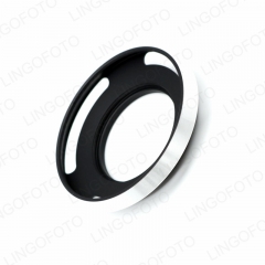 Sliver Metal 39mm Curved Vented Lens Hood for Leica 39 mm Thread Filter Lens DSLR Short without shadow LC4117