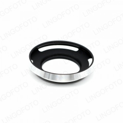 Sliver Metal 39mm Curved Vented Lens Hood for Leica 39 mm Thread Filter Lens DSLR Short without shadow LC4117