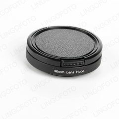 Metal Lens Hood Protect Cover 46mm Screw-in with Cap LC4191